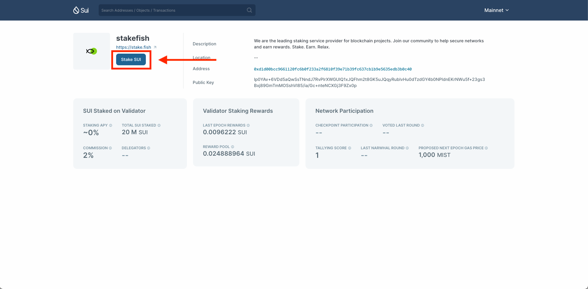 stakefish announces support for Protocol Staking on Sui Network