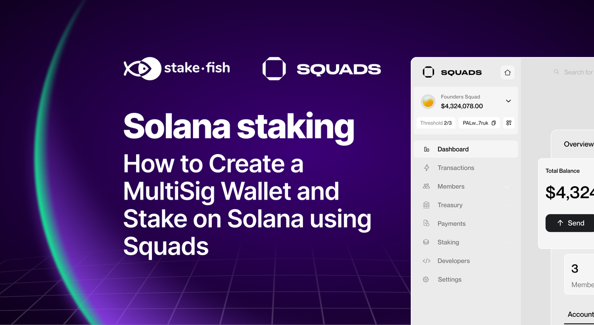 How to Create a MultiSig Wallet and Stake on Solana using Squads